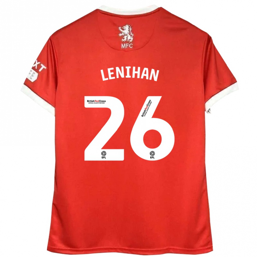 Gyermek Labdarúgás Darragh Lenihan #26 Piros Fehér Hazai Jersey 2024/25 Mez Póló Ing