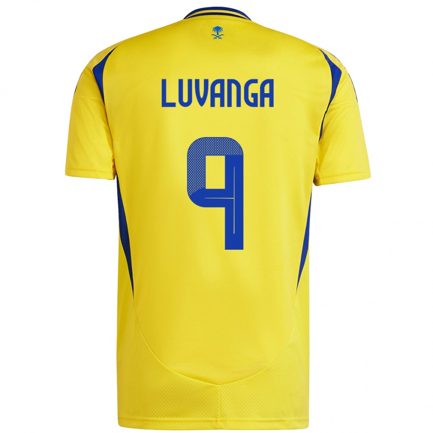 Gyermek Labdarúgás Clara Luvanga #9 Sárga Kék Hazai Jersey 2024/25 Mez Póló Ing