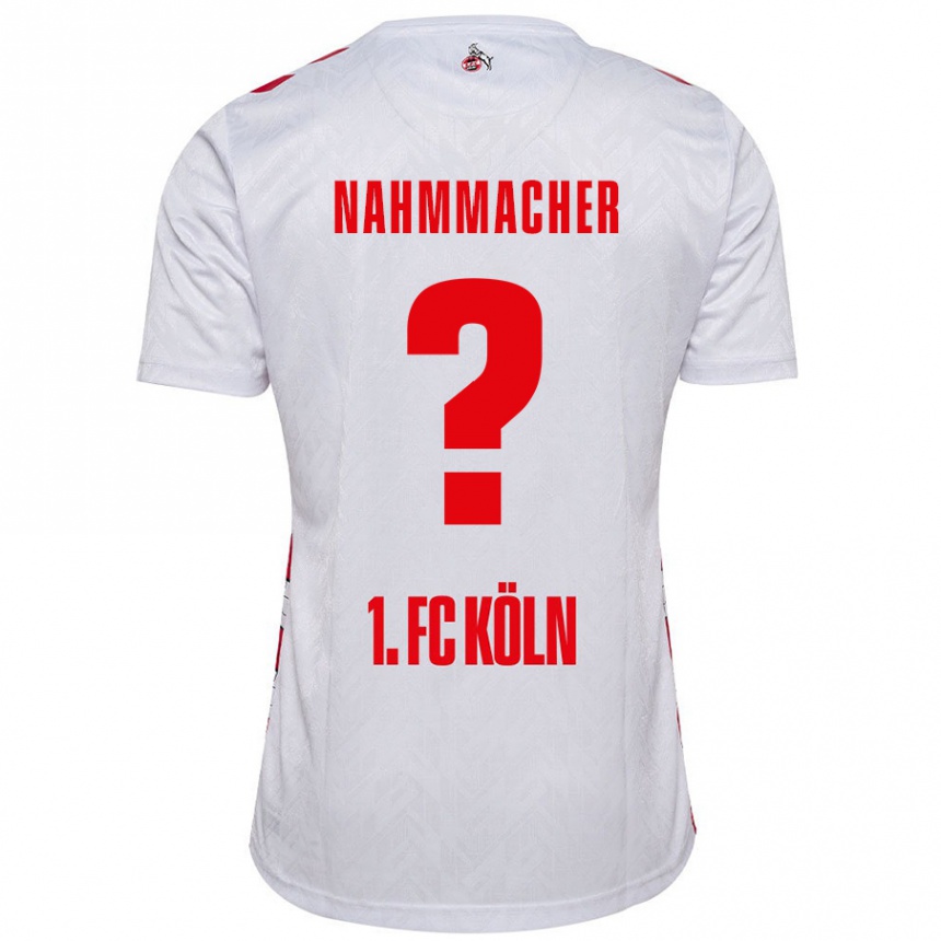 Gyermek Labdarúgás Emil Nahmmacher #0 Fehér Piros Hazai Jersey 2024/25 Mez Póló Ing