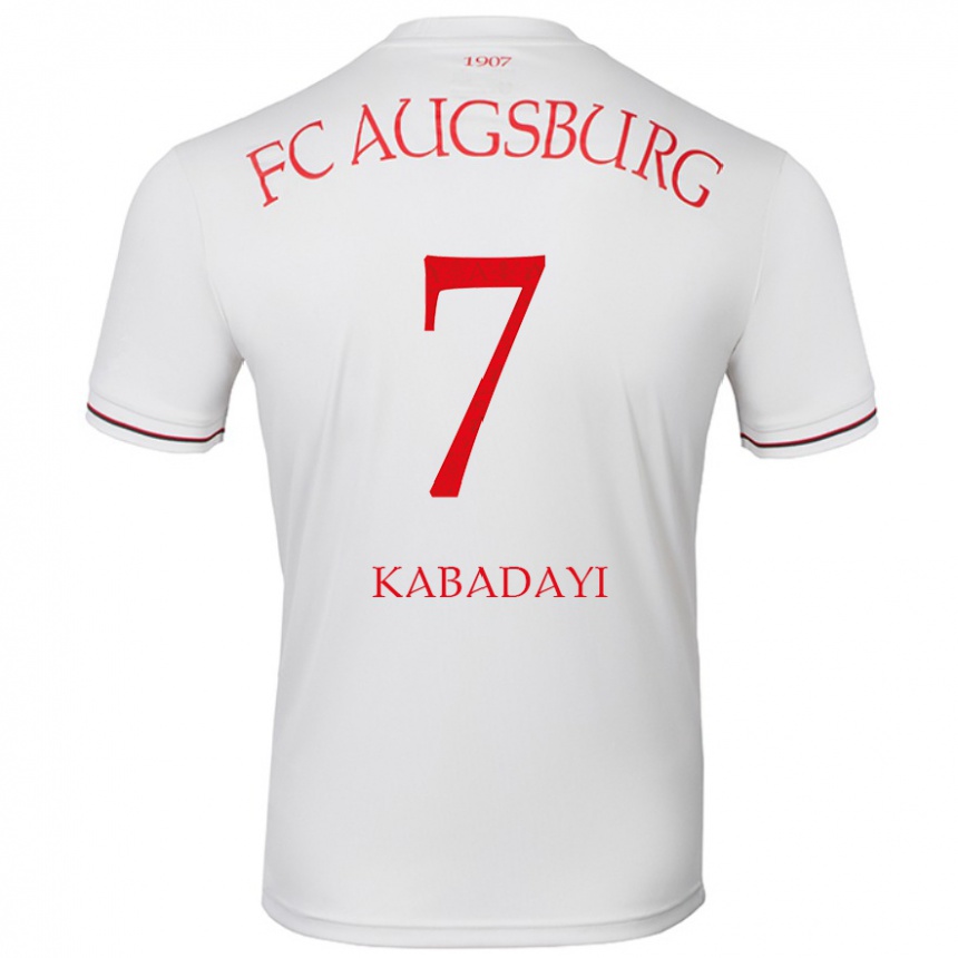 Gyermek Labdarúgás Yusuf Kabadayi #7 Fehér Hazai Jersey 2024/25 Mez Póló Ing