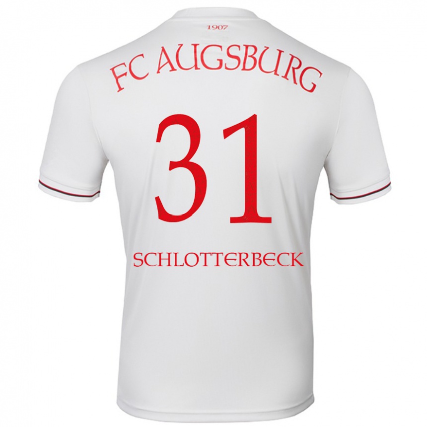 Gyermek Labdarúgás Keven Schlotterbeck #31 Fehér Hazai Jersey 2024/25 Mez Póló Ing