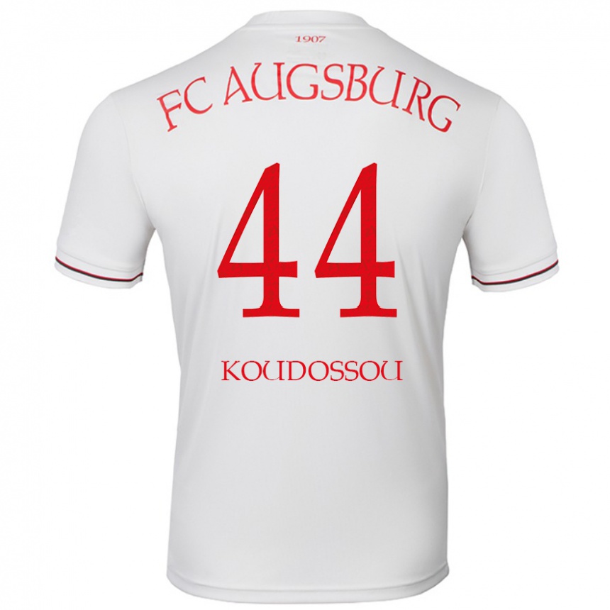 Gyermek Labdarúgás Henri Koudossou #44 Fehér Hazai Jersey 2024/25 Mez Póló Ing