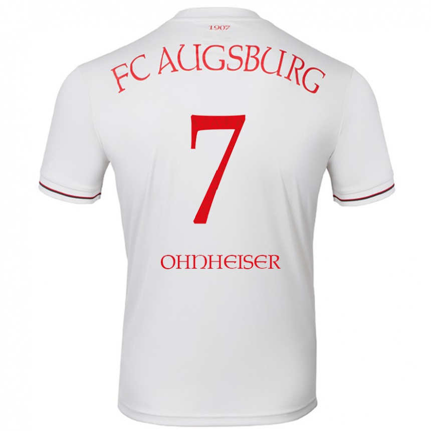 Gyermek Labdarúgás Nico Ohnheiser #7 Fehér Hazai Jersey 2024/25 Mez Póló Ing