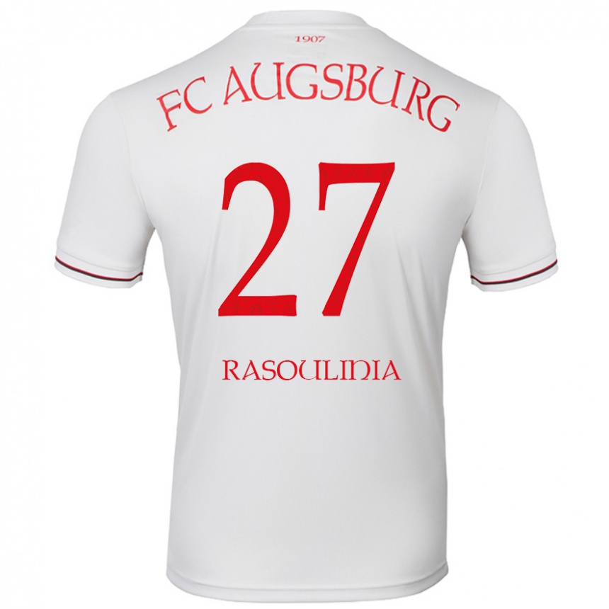 Gyermek Labdarúgás Nick Rasoulinia #27 Fehér Hazai Jersey 2024/25 Mez Póló Ing