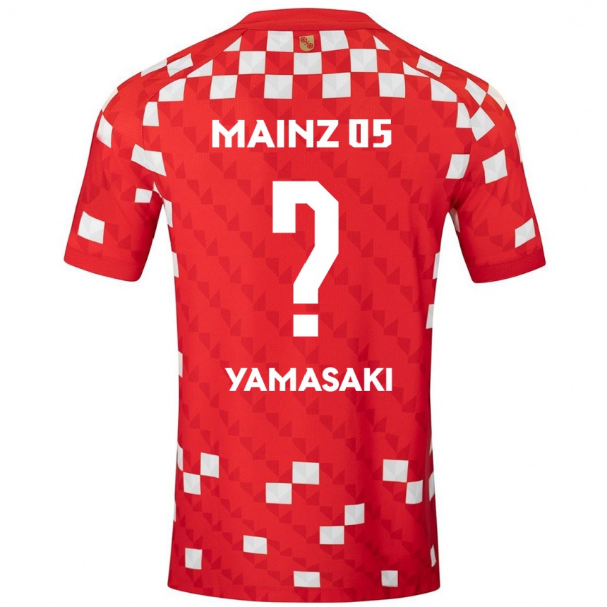 Gyermek Labdarúgás Taiyu Yamasaki #0 Fehér Piros Hazai Jersey 2024/25 Mez Póló Ing