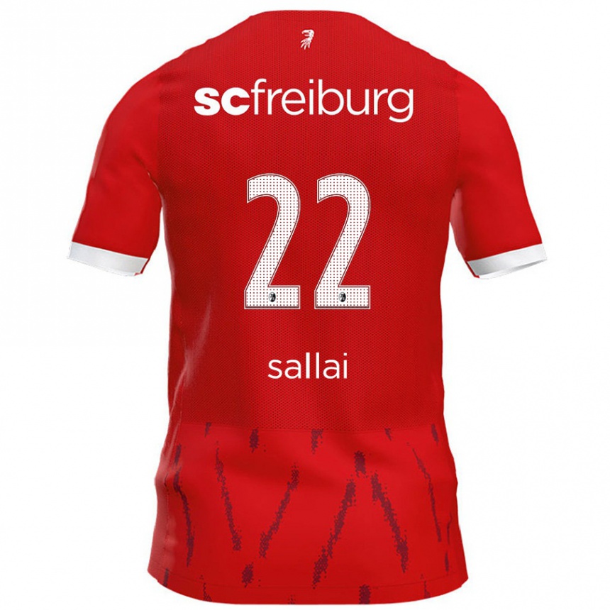 Gyermek Labdarúgás Roland Sallai #22 Piros Hazai Jersey 2024/25 Mez Póló Ing