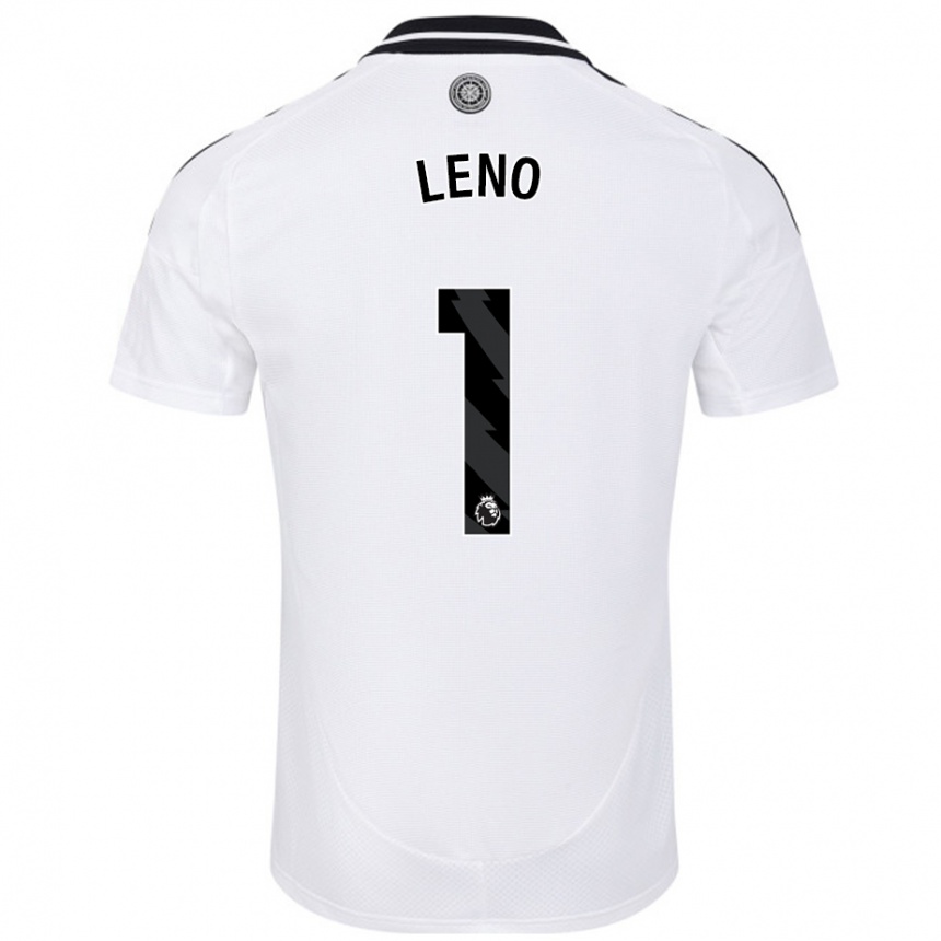 Gyermek Labdarúgás Bernd Leno #1 Fehér Hazai Jersey 2024/25 Mez Póló Ing