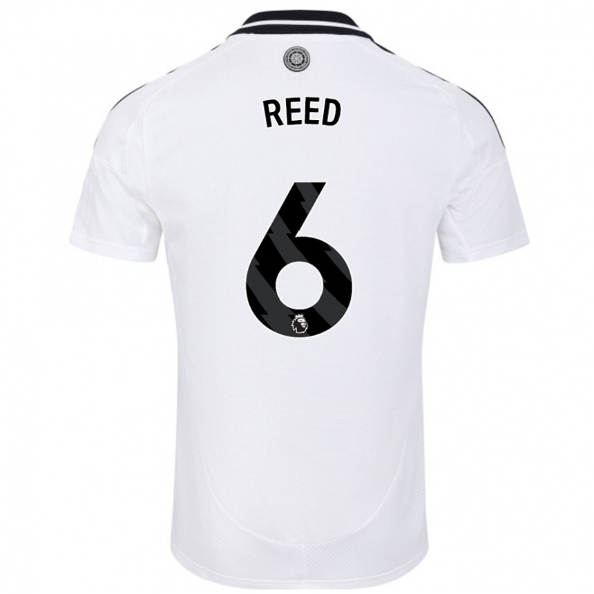 Gyermek Labdarúgás Harrison Reed #6 Fehér Hazai Jersey 2024/25 Mez Póló Ing