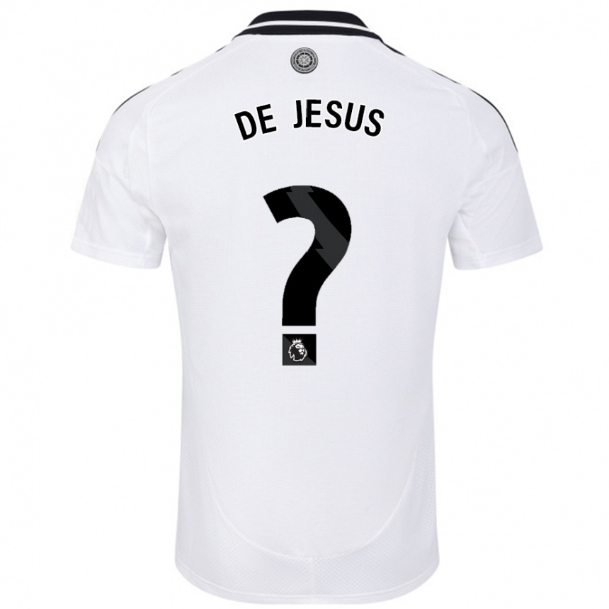 Gyermek Labdarúgás Brad De Jesus #0 Fehér Hazai Jersey 2024/25 Mez Póló Ing