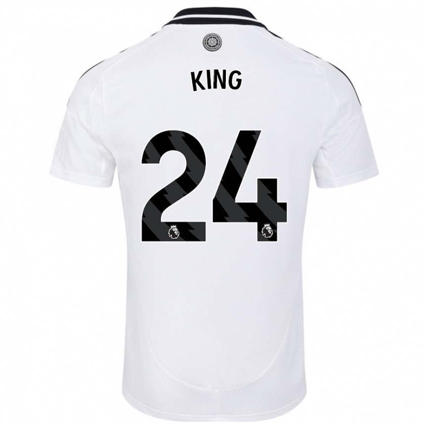 Gyermek Labdarúgás Joshua King #24 Fehér Hazai Jersey 2024/25 Mez Póló Ing