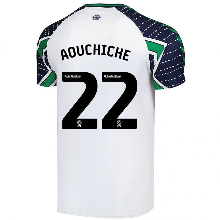 Gyermek Labdarúgás Adil Aouchiche #22 Fehér Idegenbeli Jersey 2024/25 Mez Póló Ing