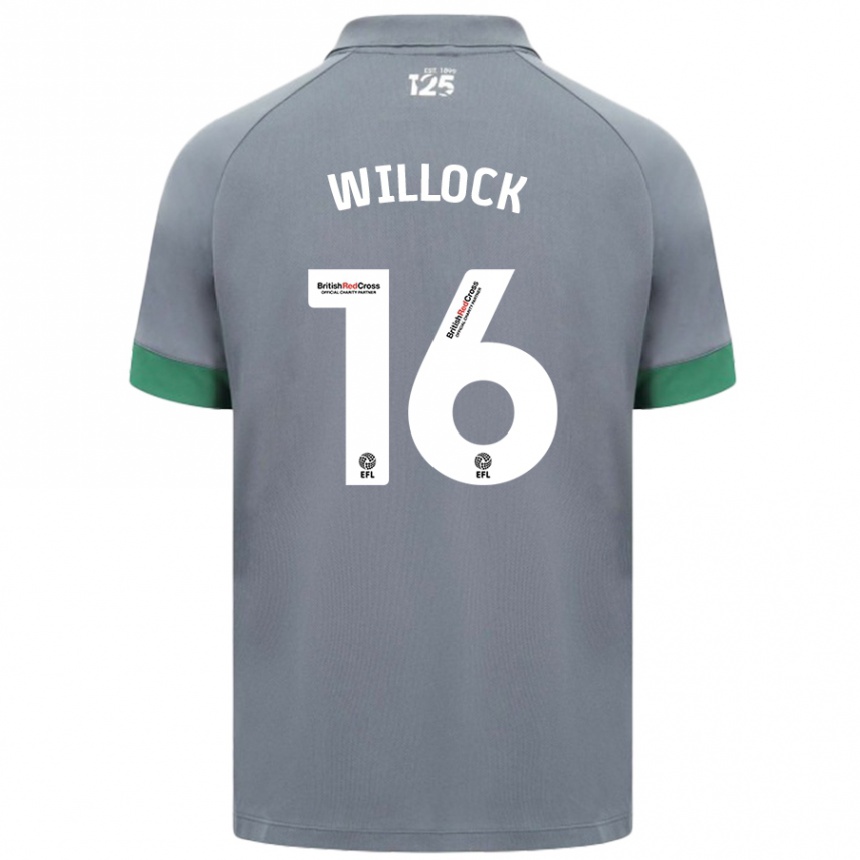 Gyermek Labdarúgás Chris Willock #16 Sötétszürke Idegenbeli Jersey 2024/25 Mez Póló Ing