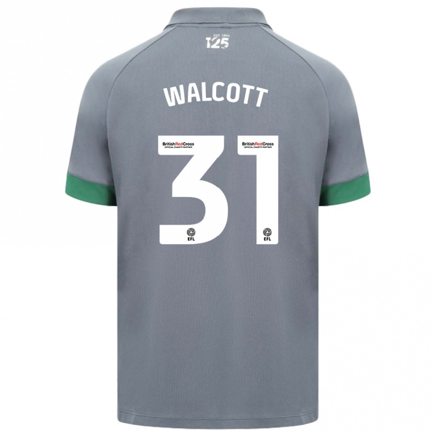 Gyermek Labdarúgás Malachi Fagan Walcott #31 Sötétszürke Idegenbeli Jersey 2024/25 Mez Póló Ing