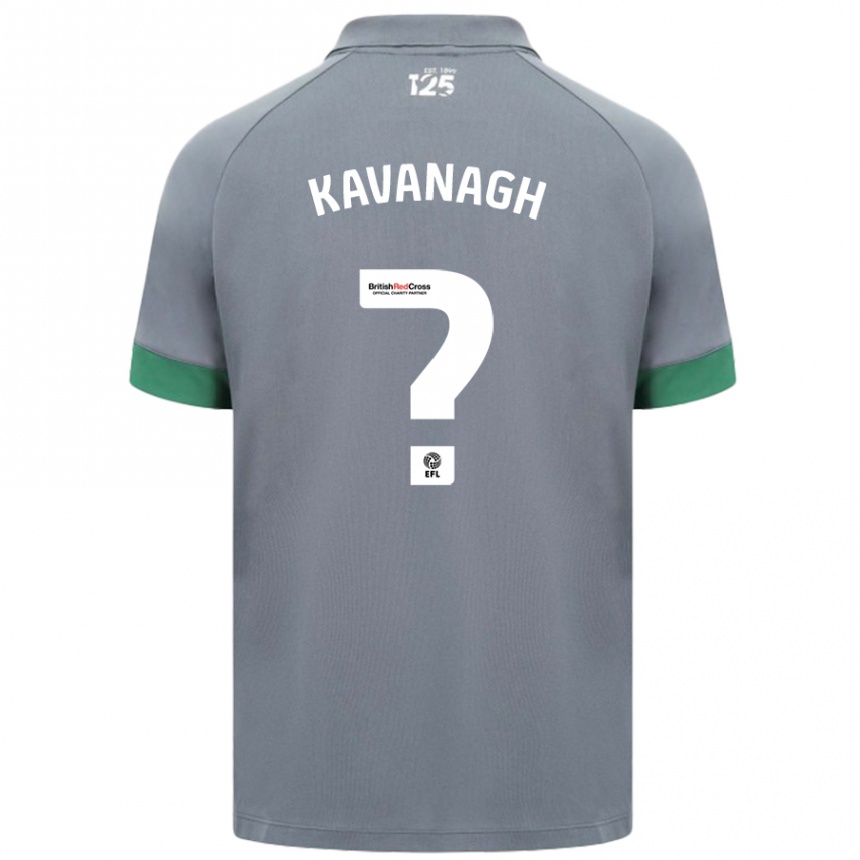 Gyermek Labdarúgás Ryan Kavanagh #0 Sötétszürke Idegenbeli Jersey 2024/25 Mez Póló Ing