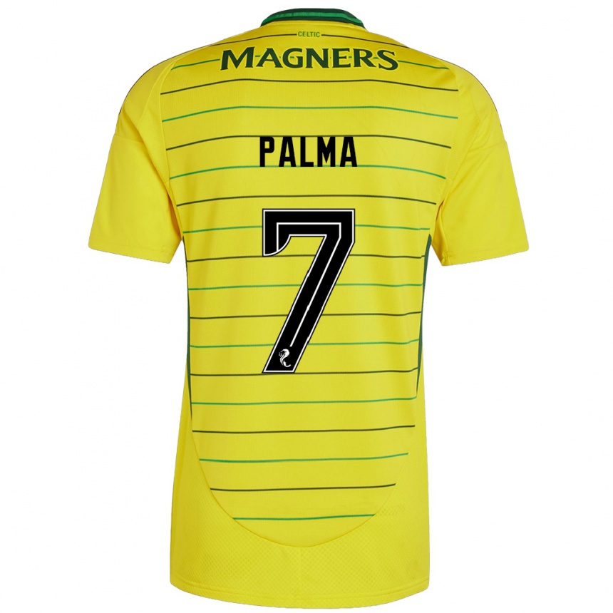 Gyermek Labdarúgás Luis Palma #7 Sárga Idegenbeli Jersey 2024/25 Mez Póló Ing