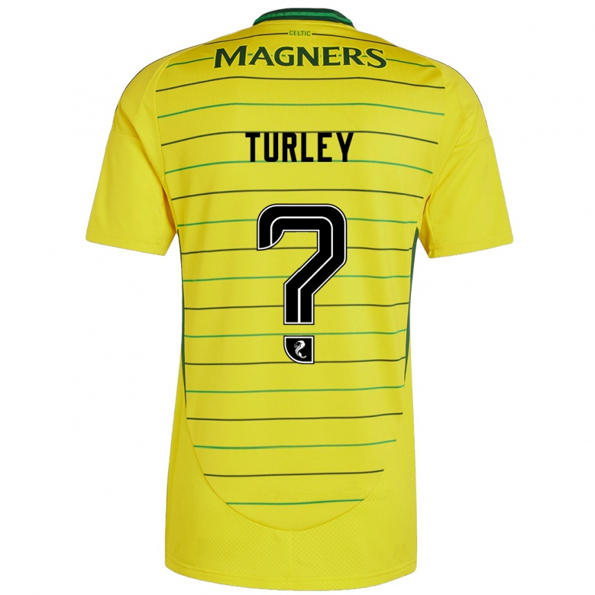 Gyermek Labdarúgás Francis Turley #0 Sárga Idegenbeli Jersey 2024/25 Mez Póló Ing