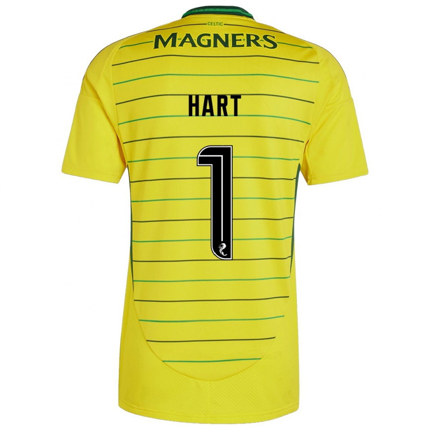 Gyermek Labdarúgás Joe Hart #1 Sárga Idegenbeli Jersey 2024/25 Mez Póló Ing