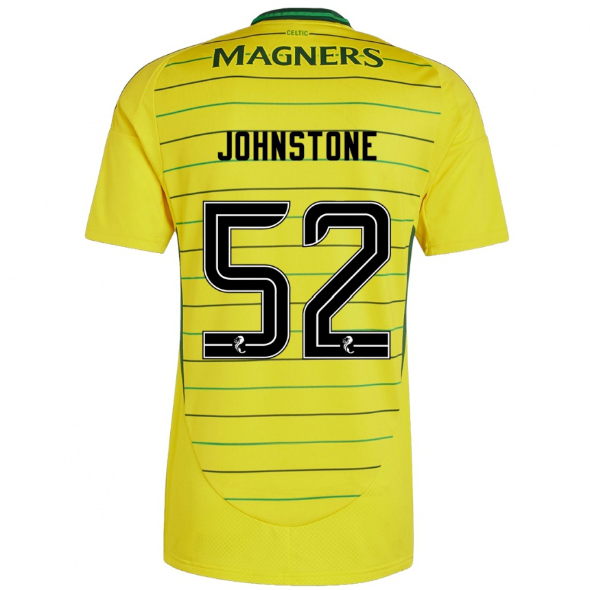 Gyermek Labdarúgás Rachael Johnstone #52 Sárga Idegenbeli Jersey 2024/25 Mez Póló Ing