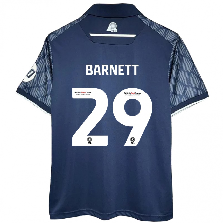 Gyermek Labdarúgás Ryan Barnett #29 Fekete Idegenbeli Jersey 2024/25 Mez Póló Ing