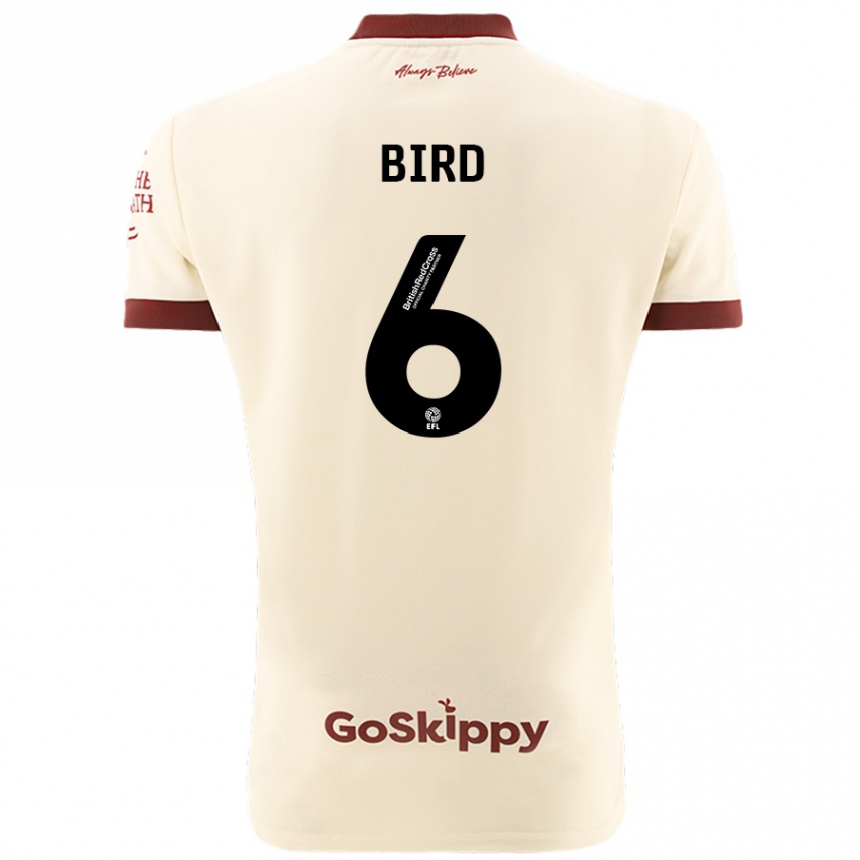 Gyermek Labdarúgás Max Bird #6 Krém Fehér Idegenbeli Jersey 2024/25 Mez Póló Ing