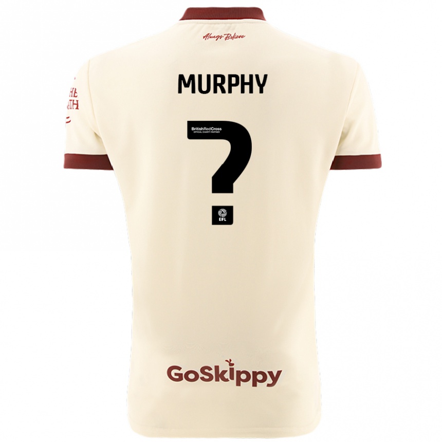 Gyermek Labdarúgás Adam Murphy #0 Krém Fehér Idegenbeli Jersey 2024/25 Mez Póló Ing