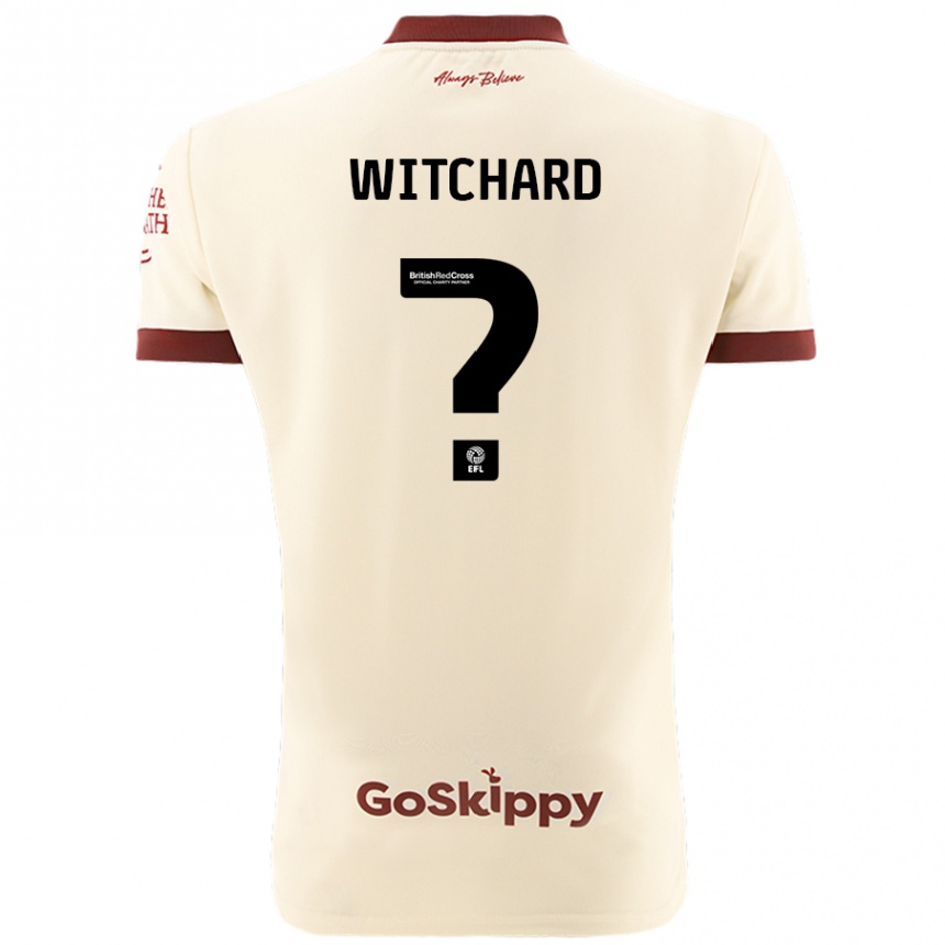 Gyermek Labdarúgás Jack Witchard #0 Krém Fehér Idegenbeli Jersey 2024/25 Mez Póló Ing