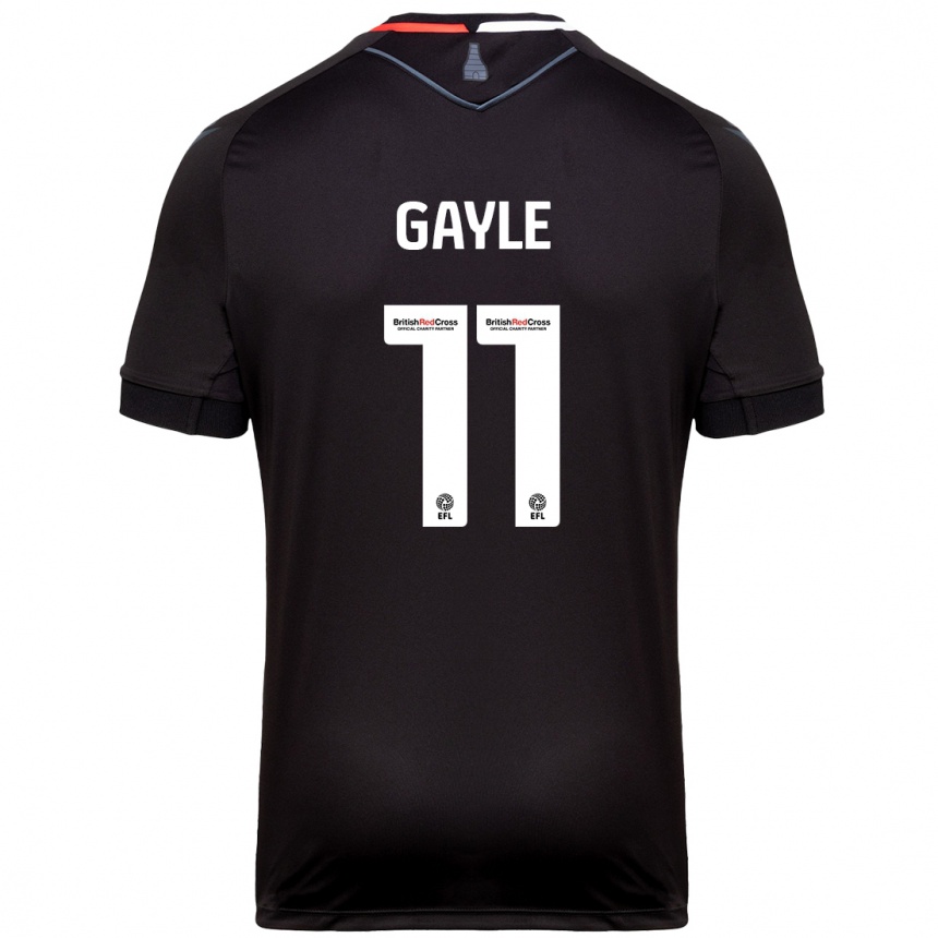 Gyermek Labdarúgás Dwight Gayle #11 Fekete Idegenbeli Jersey 2024/25 Mez Póló Ing