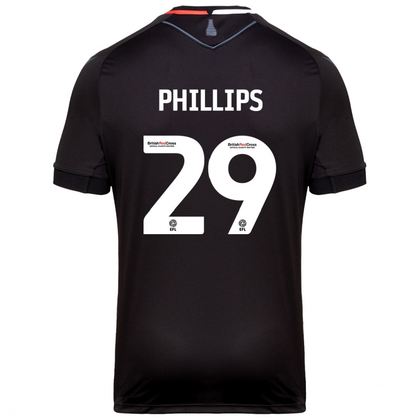 Gyermek Labdarúgás D'margio Wright-Phillips #29 Fekete Idegenbeli Jersey 2024/25 Mez Póló Ing