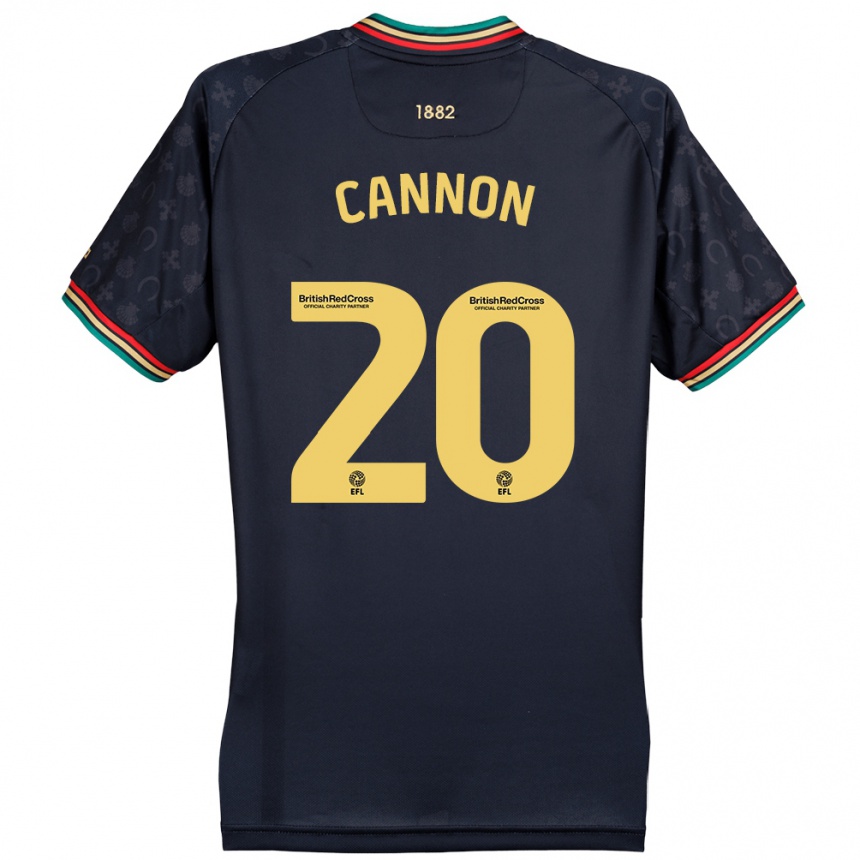 Gyermek Labdarúgás Reggie Cannon #20 Sötét Sötétkék Idegenbeli Jersey 2024/25 Mez Póló Ing