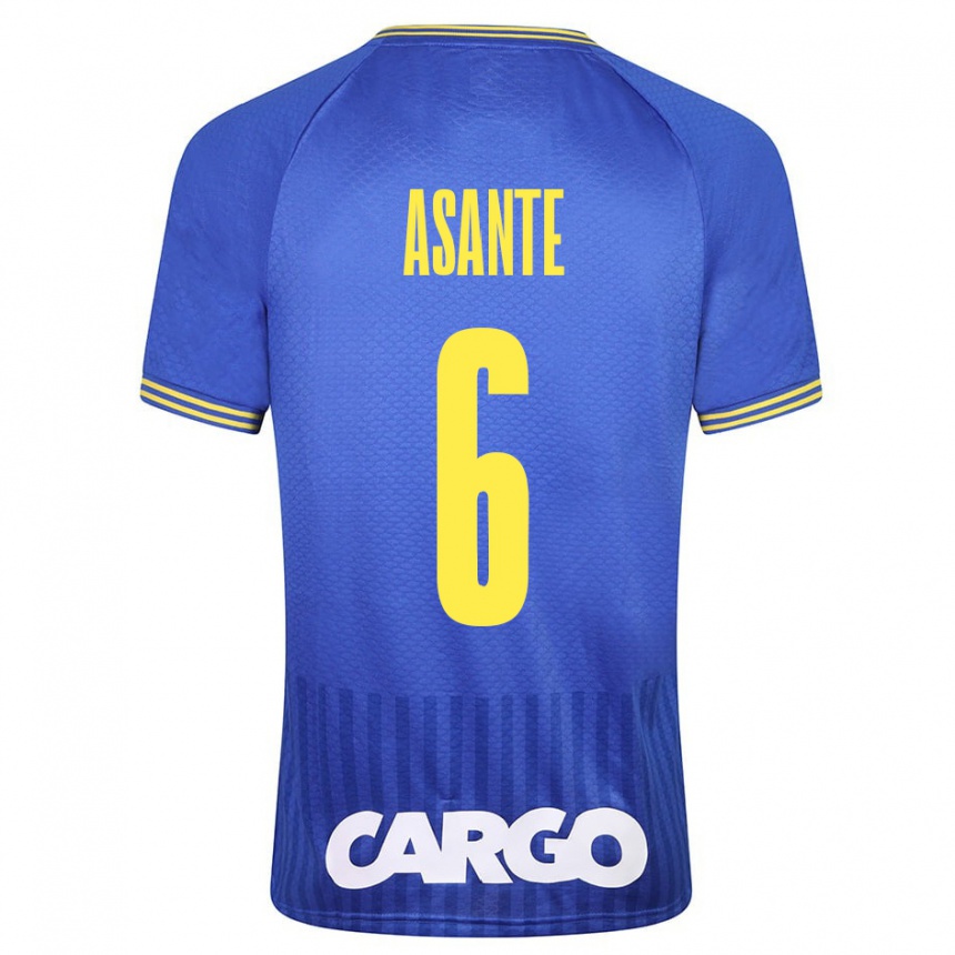 Gyermek Labdarúgás Tyrese Asante #6 Fehér Idegenbeli Jersey 2024/25 Mez Póló Ing