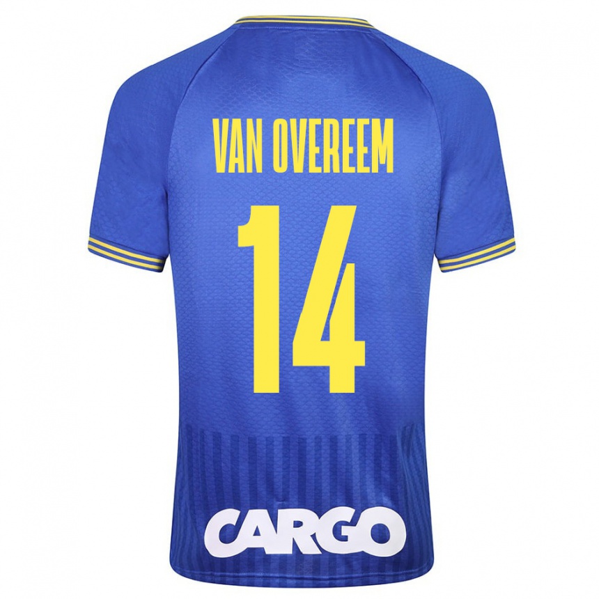 Gyermek Labdarúgás Joris Van Overeem #14 Fehér Idegenbeli Jersey 2024/25 Mez Póló Ing