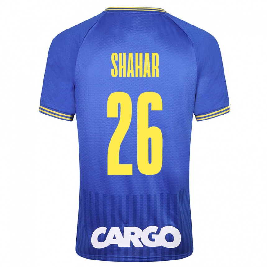 Gyermek Labdarúgás Ido Shahar #26 Fehér Idegenbeli Jersey 2024/25 Mez Póló Ing