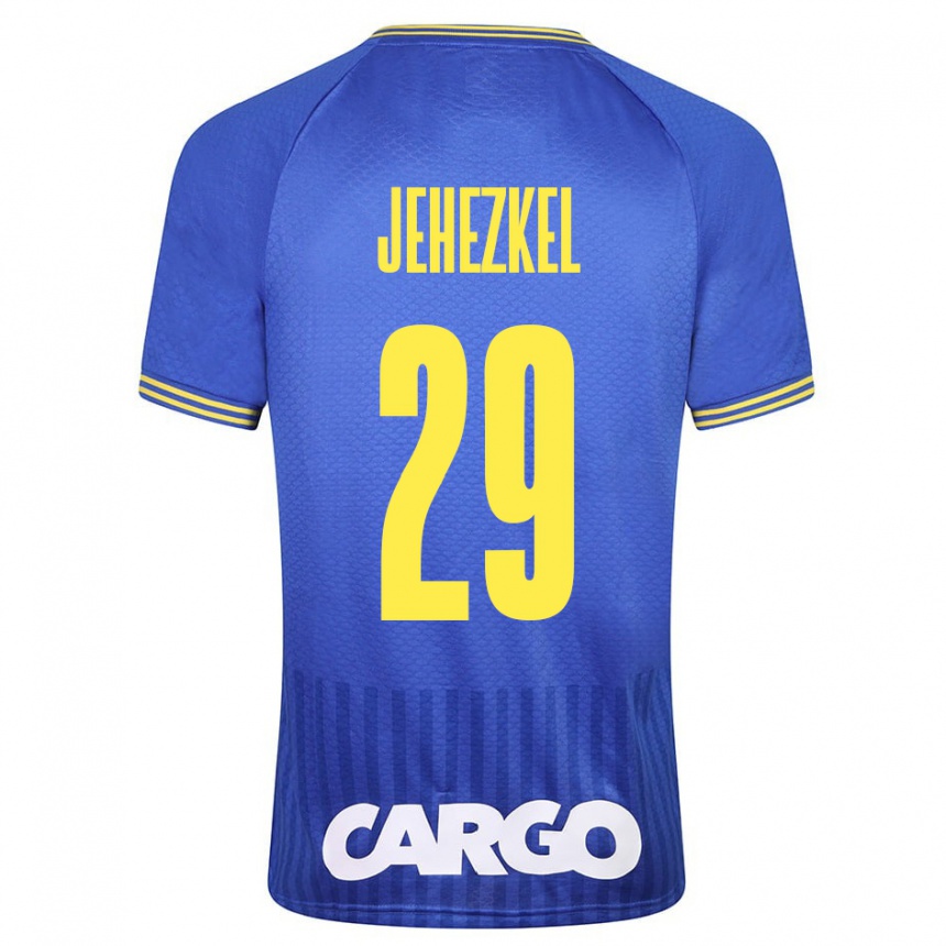 Gyermek Labdarúgás Sagiv Jehezkel #29 Fehér Idegenbeli Jersey 2024/25 Mez Póló Ing