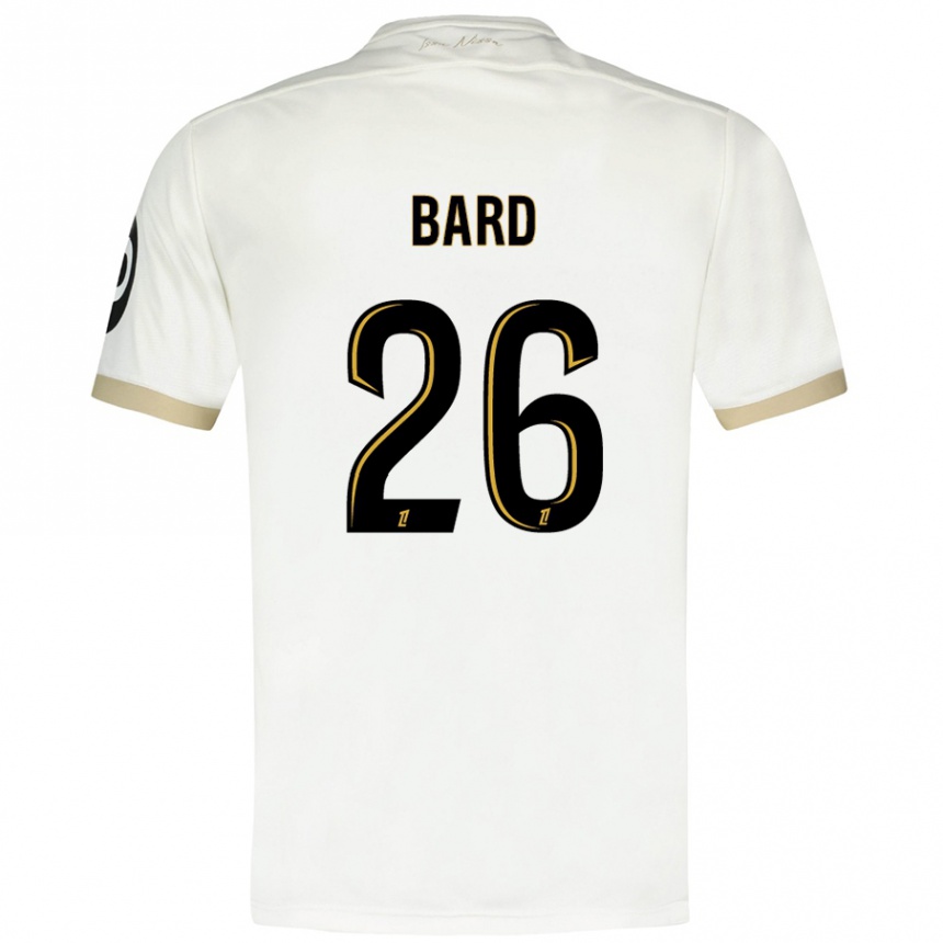 Gyermek Labdarúgás Melvin Bard #26 Fehér Arany Idegenbeli Jersey 2024/25 Mez Póló Ing