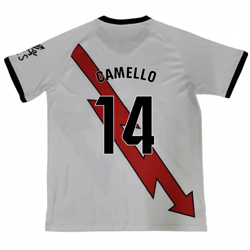 Gyermek Labdarúgás Sergio Camello #14 Piros Idegenbeli Jersey 2024/25 Mez Póló Ing