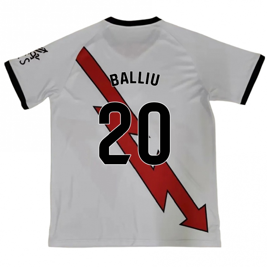 Gyermek Labdarúgás Iván Balliu #20 Piros Idegenbeli Jersey 2024/25 Mez Póló Ing