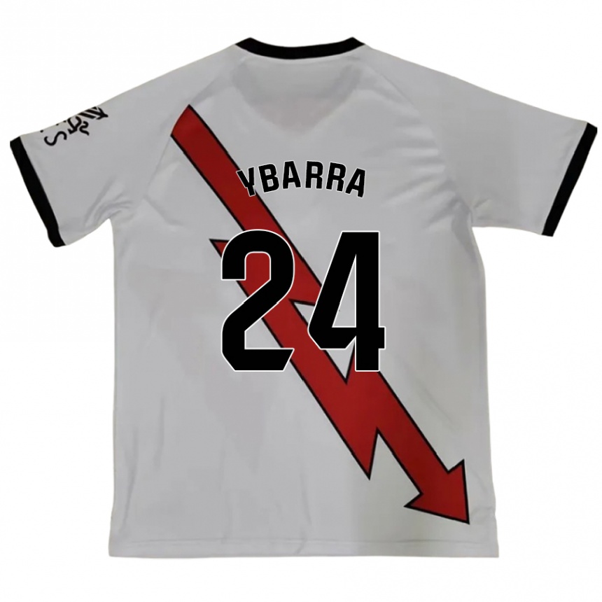 Gyermek Labdarúgás Juan Ybarra #24 Piros Idegenbeli Jersey 2024/25 Mez Póló Ing