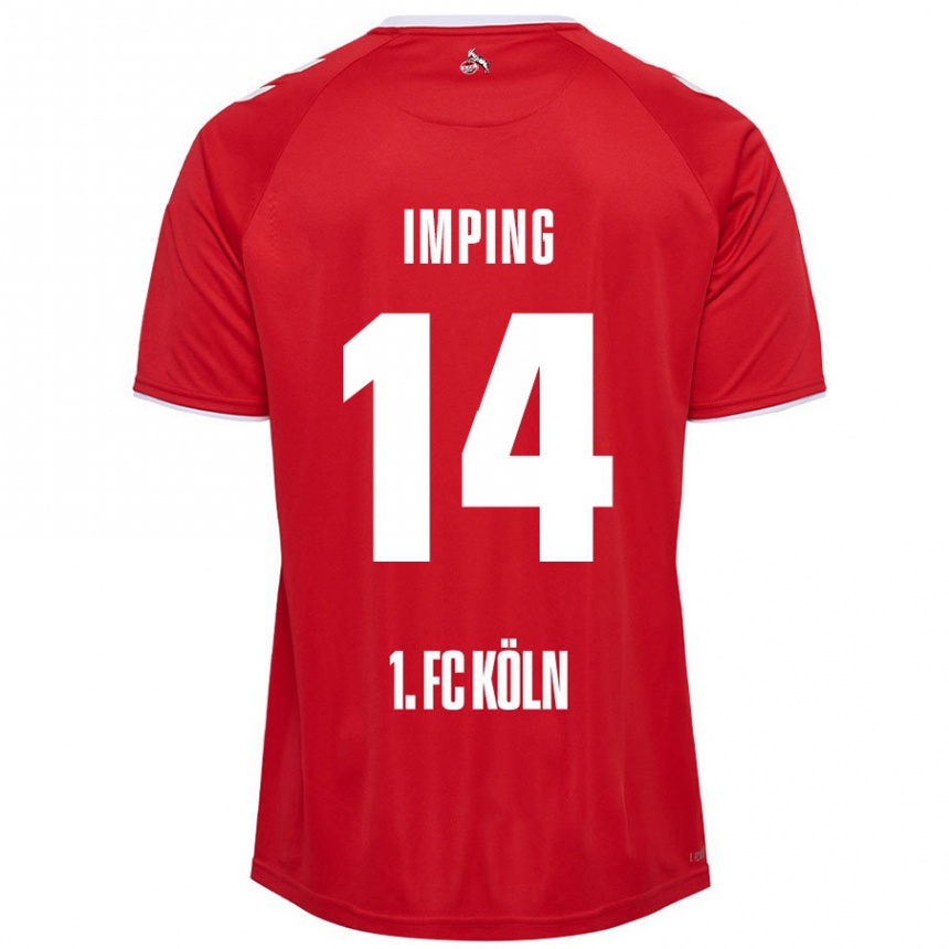 Gyermek Labdarúgás Carlotta Imping #14 Piros Fehér Idegenbeli Jersey 2024/25 Mez Póló Ing