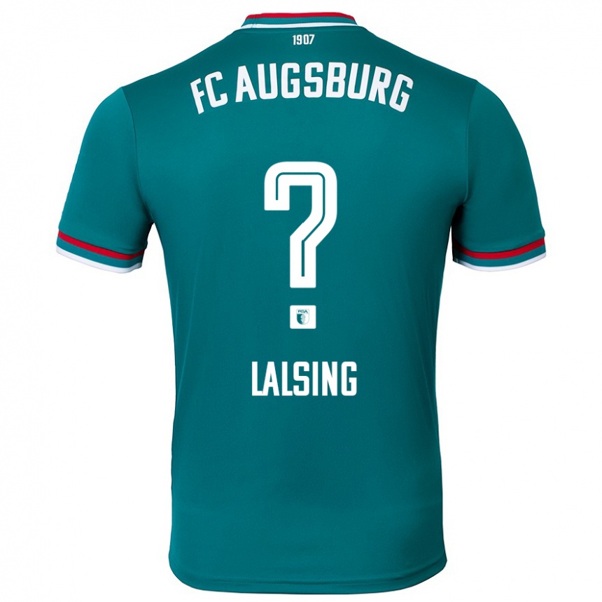 Gyermek Labdarúgás Quentin Lalsing #0 Sötétzöld Idegenbeli Jersey 2024/25 Mez Póló Ing