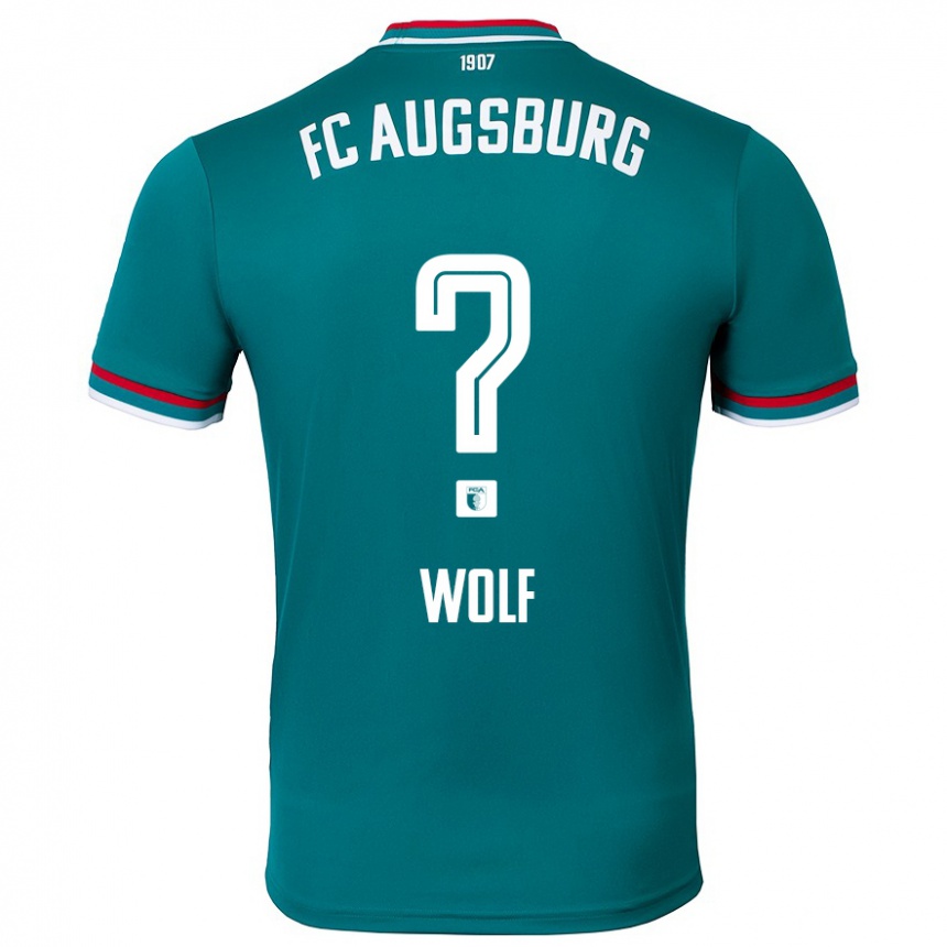 Gyermek Labdarúgás Paul Wolf #0 Sötétzöld Idegenbeli Jersey 2024/25 Mez Póló Ing