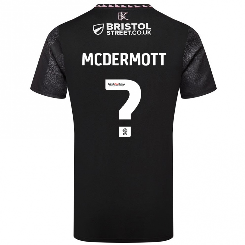 Gyermek Labdarúgás Tommy Mcdermott #0 Fekete Idegenbeli Jersey 2024/25 Mez Póló Ing