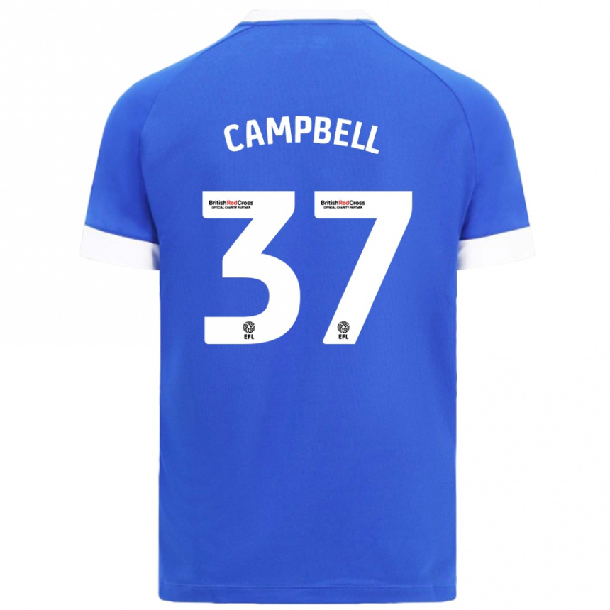 Férfi Labdarúgás Vontae Daley-Campbell #37 Égszínkék Hazai Jersey 2024/25 Mez Póló Ing