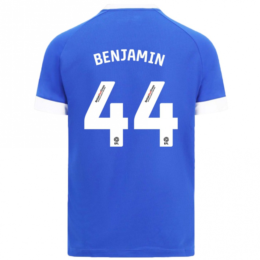 Férfi Labdarúgás Xavier Benjamin #44 Égszínkék Hazai Jersey 2024/25 Mez Póló Ing