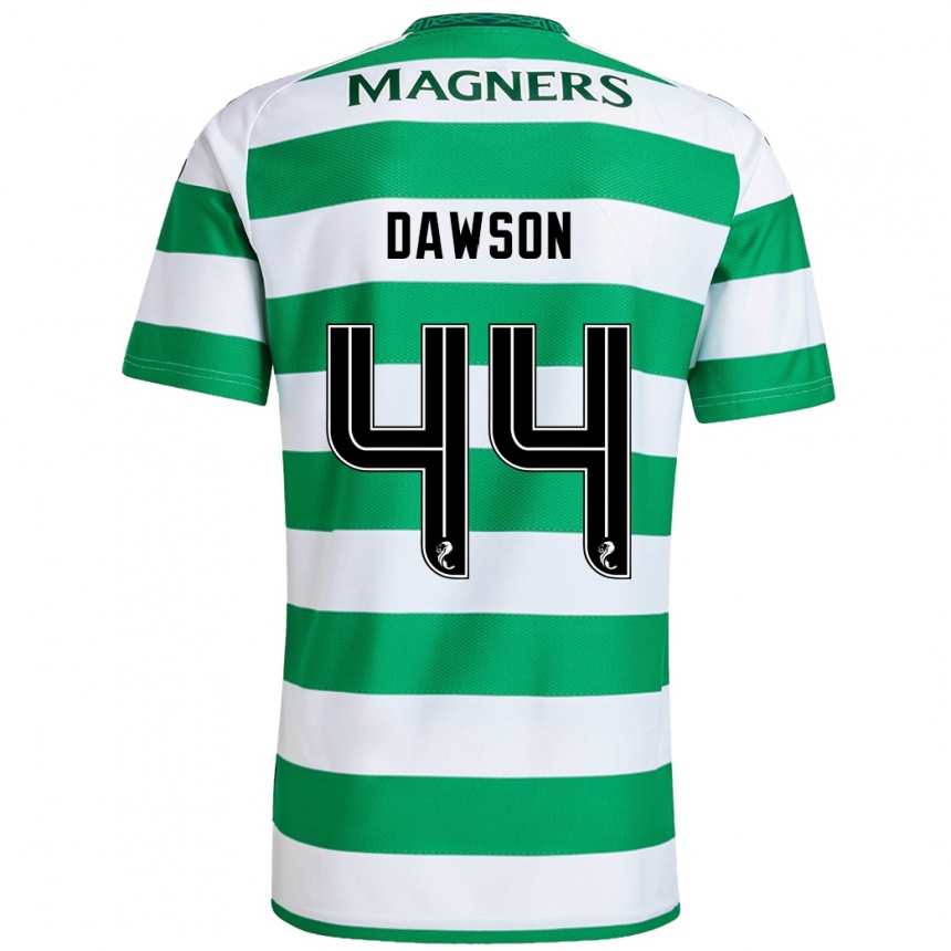 Férfi Labdarúgás Joey Dawson #44 Zöld Fehér Hazai Jersey 2024/25 Mez Póló Ing