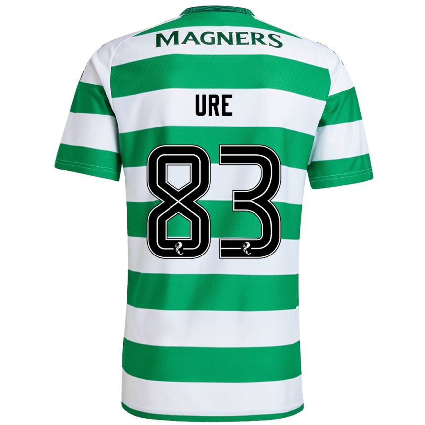 Férfi Labdarúgás Kyle Ure #83 Zöld Fehér Hazai Jersey 2024/25 Mez Póló Ing