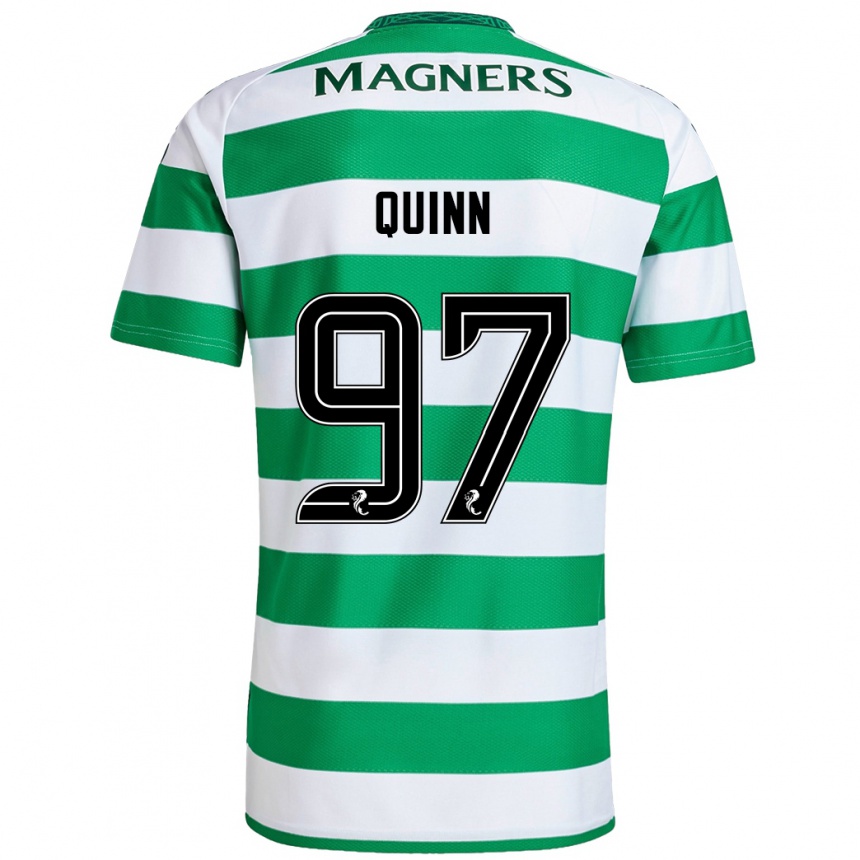 Férfi Labdarúgás Ben Quinn #97 Zöld Fehér Hazai Jersey 2024/25 Mez Póló Ing