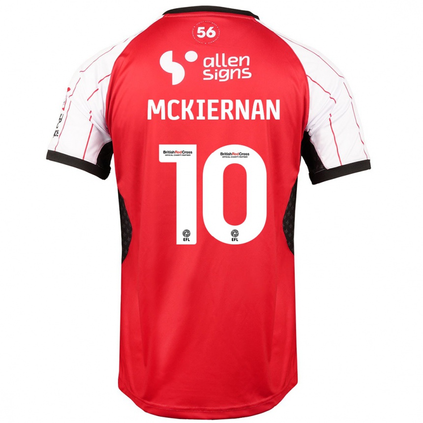 Férfi Labdarúgás Jj Mckiernan #10 Fehér Hazai Jersey 2024/25 Mez Póló Ing