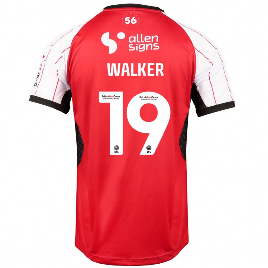 Férfi Labdarúgás Tyler Walker #19 Fehér Hazai Jersey 2024/25 Mez Póló Ing