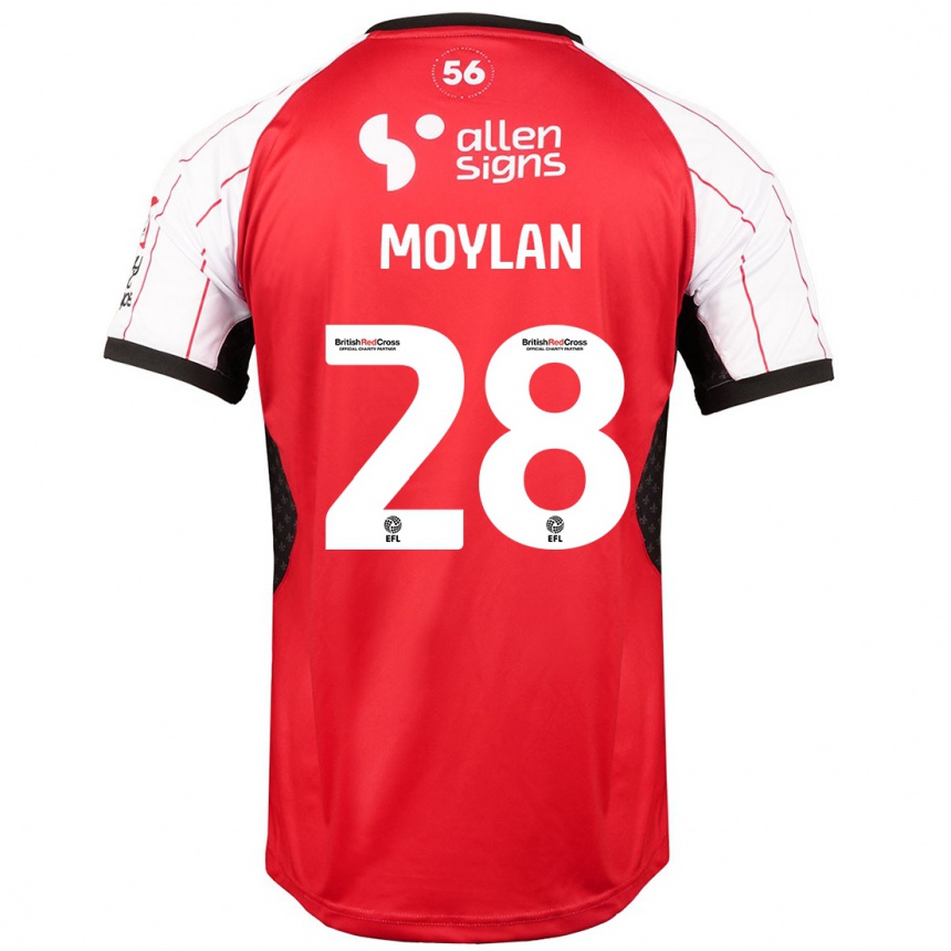 Férfi Labdarúgás Jack Moylan #28 Fehér Hazai Jersey 2024/25 Mez Póló Ing