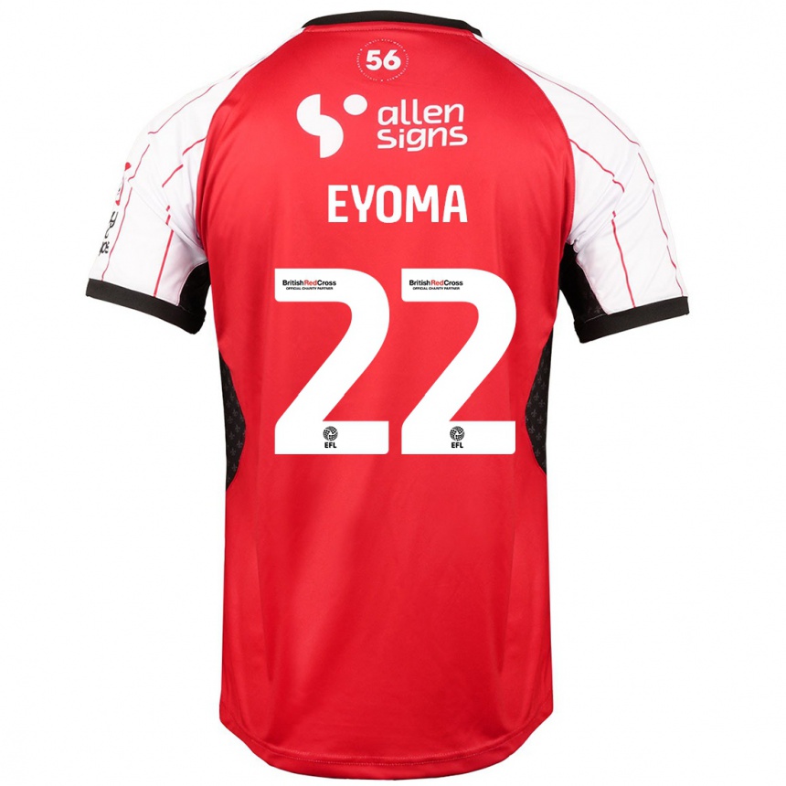 Férfi Labdarúgás Timothy Eyoma #22 Fehér Hazai Jersey 2024/25 Mez Póló Ing